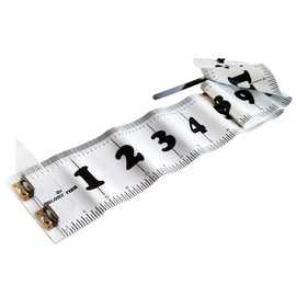 Glory Fish Scale CS-002 Fishing Measure 47.2 inches (120 cm), White/Black