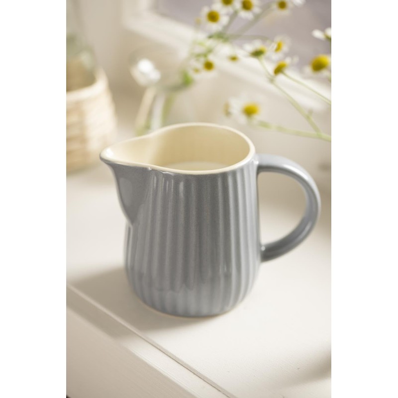 IB Laursen Milk Jug Mynte French Grey Ceramic Cream Jug