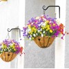 ARTIMATIC Plantas Artificiales Moradas 10 Piezas Extendibles 30-38 Cm