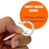 Ybaoo 25 PCS Q Hanger Hooks with Safety Buckle, Windproof