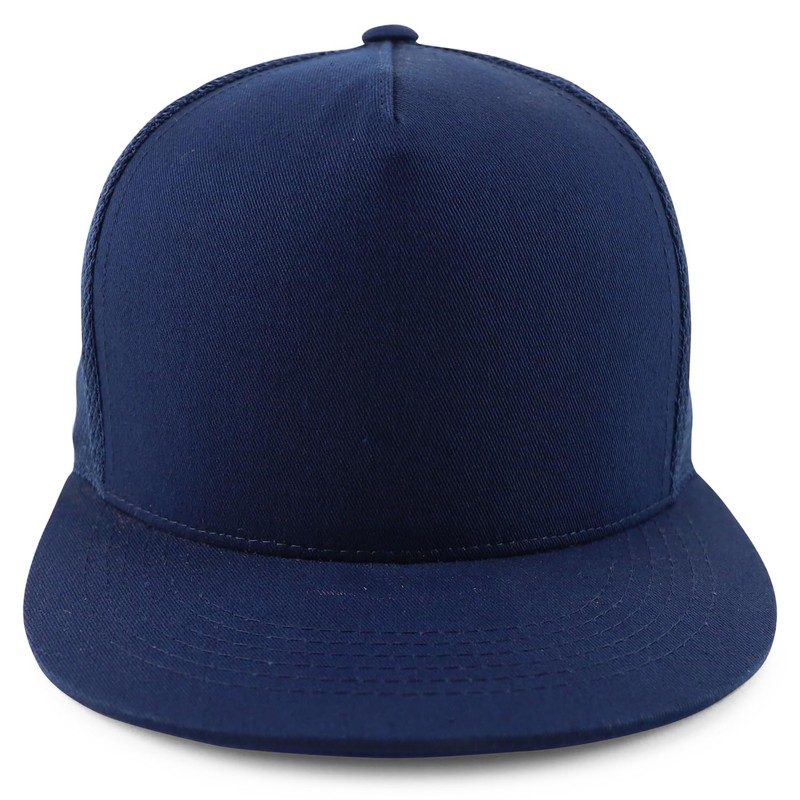 Trendy Apparel Shop - Gorra plana de malla con 5