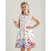 21KIDS Girls Kids Casual Dress Paint Colorful Dots A Line