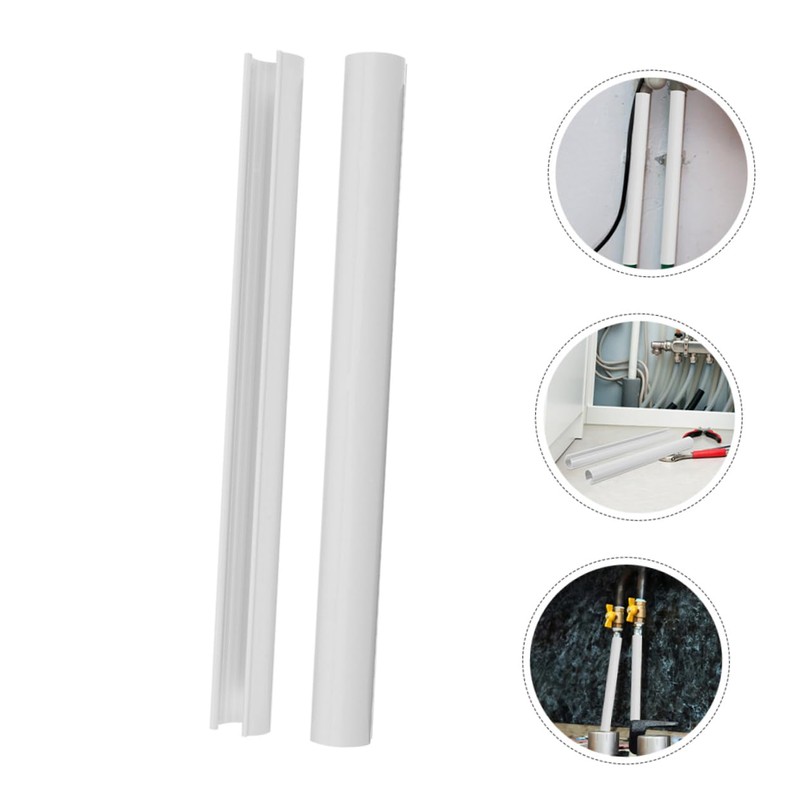 LABRIMP 4PCS Decorative Pipe Covers for Bathroom Stylish Heat Pipe