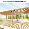 Kinchoix 45° Angle Support Brackets 8 PC 45-Degree Angle Corner
