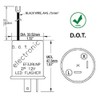 EF32RLNP Electronic LED Turn Signal Flasher Relay, DOT APPROVED, POLARITY