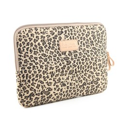 fdsmall Laptop Sleeve Case, 13-13.3 Inch,Laptop Sleeve Notebook Carrying Case Waterproof Shock Resistant Bag Case(Leopard Brown)