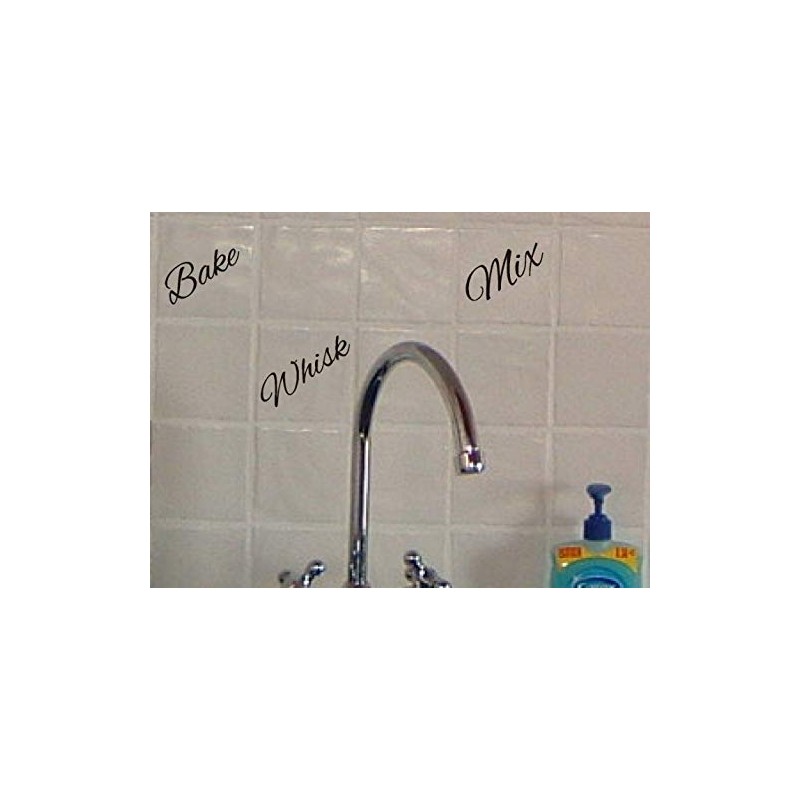 SERICOL 12 x BAKE WHISK MIX AB Tile transfer stickers