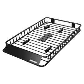 MAXXHAUL 50506 64" x 39" x 6" Heavy-Duty Universal Steel Roof Rack , Black