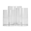 Clear Round Plastic Makeup Container Transparent Cylinder Makeup Brush Holder