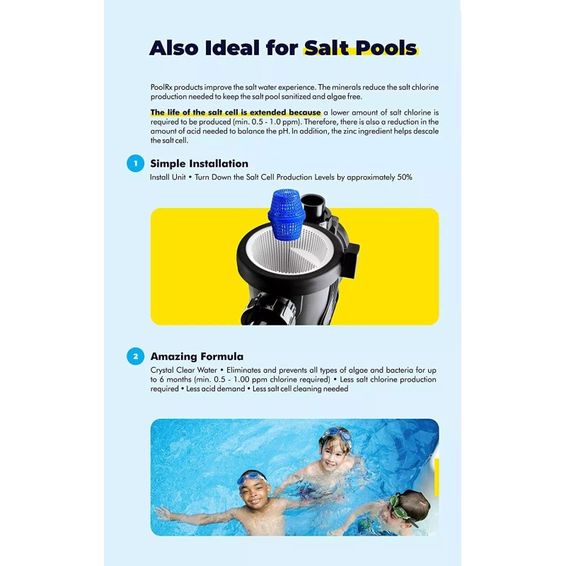 PoolRx Mineral Booster Chemical Swimming Pools 7.5k to 20k Gallons