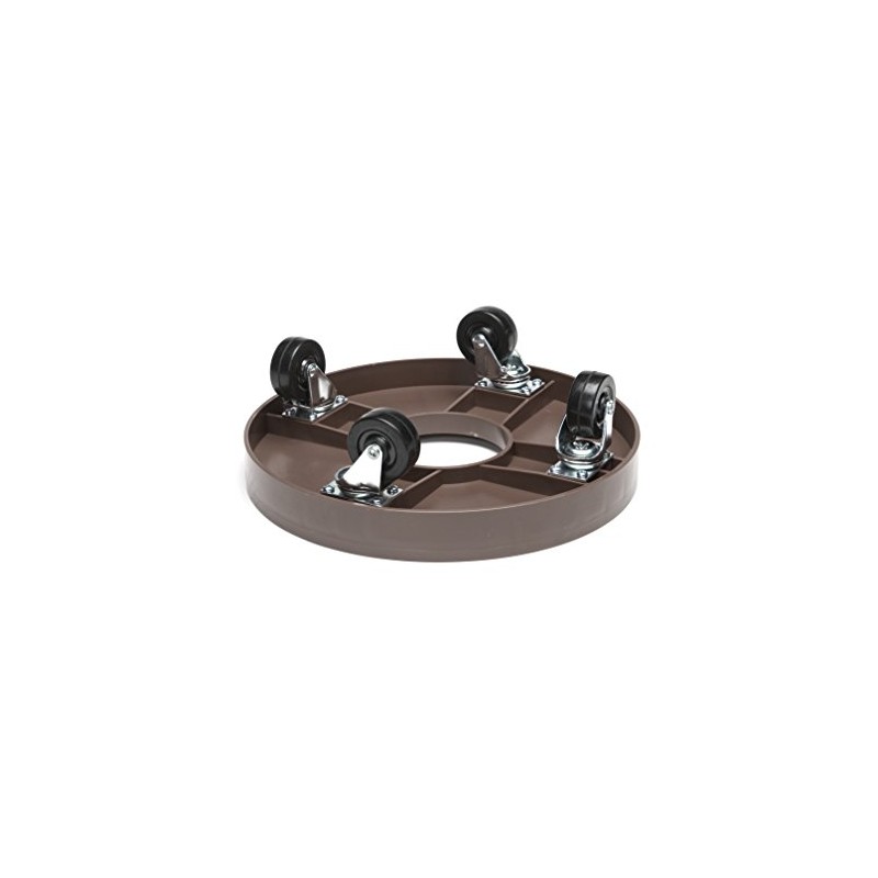 Devault DEV3015E 12 Inch Plant Dolly with Hole Espresso