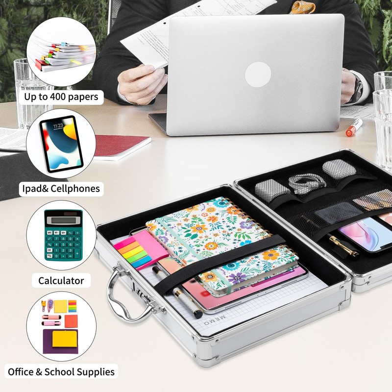 Pechor Clipboard Combination Lock Clipboards with Storage Briefcase Heavy Duty