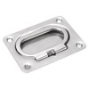 Flush Ring Pull Handle, 4 Pack 316 Stainless Steel Hatch