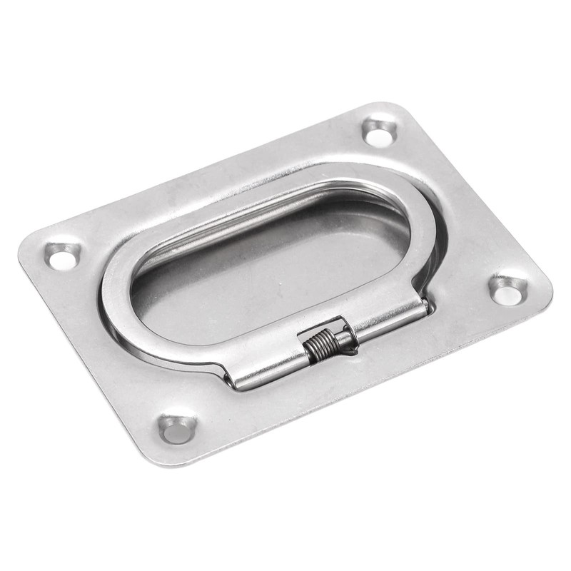 Flush Ring Pull Handle, 4 Pack 316 Stainless Steel Hatch