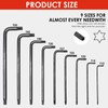 CCLIFE 19-Piece Torx Allen Key Set with Handle Allen Key