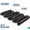 Amerimax52001 25 ft. Expands Flexible Drain 4 in. Diameter Black