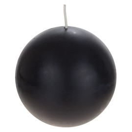 Mega Candles 1 pc Unscented Black Ball Round Candles, Hand Poured Premium Wax Candle 4 Inch x 4 Inch, Home Décor, Wedding Receptions, Baby Showers, Birthdays, Celebrations, Relaxation, Gifts