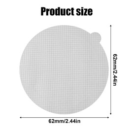 100pcs Aluminum Foil Lids, 62mm Aluminum Foil Seals Aluminum Foil Lids for Coffee Reusable Aluminum Foil Seals Lid for Nespresso VertuoLine Refillable Capsule