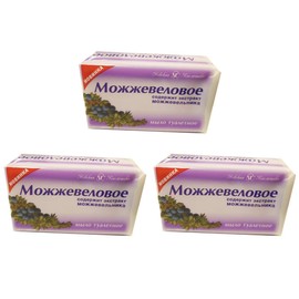 Pack of 3 (3 x 140 g) Juniper Soap Mozhzhevelnoe Mylo Aroma Household Core Soap