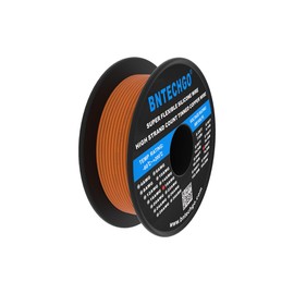 BNTECHGO 18 Gauge Silicone Wire Spool 250 ft Orange Flexible 18 AWG Stranded Tinned Copper Wire
