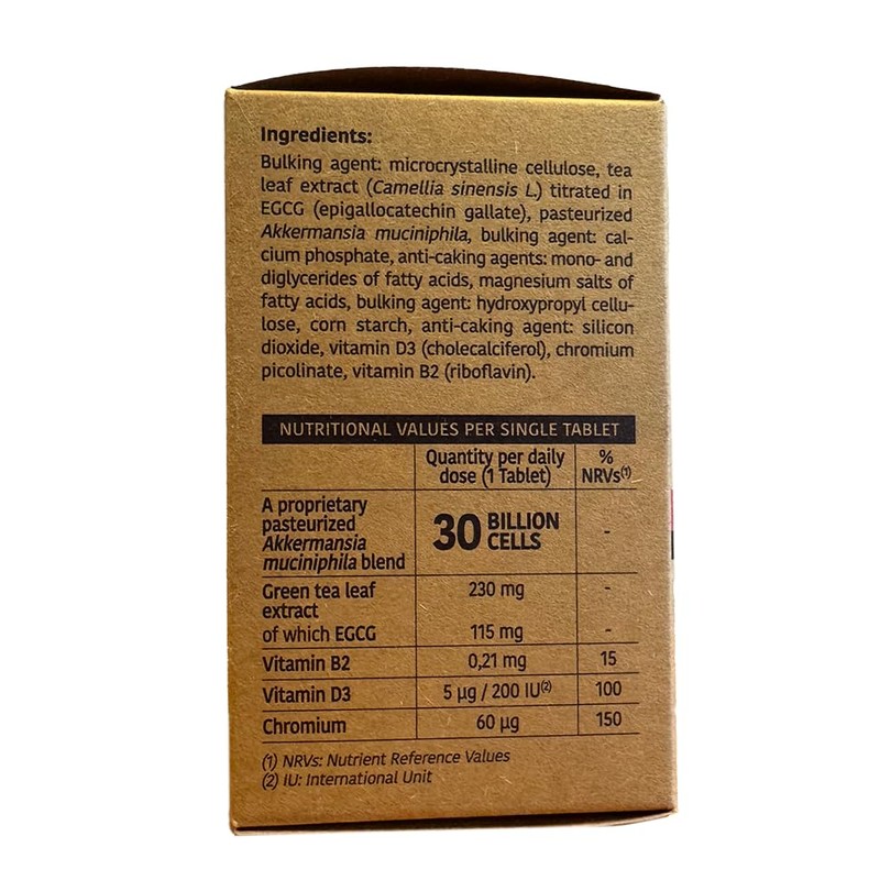 Akkermansia Muciniphila 30 Tablets - 100% original Akkermansia Muciniphila from