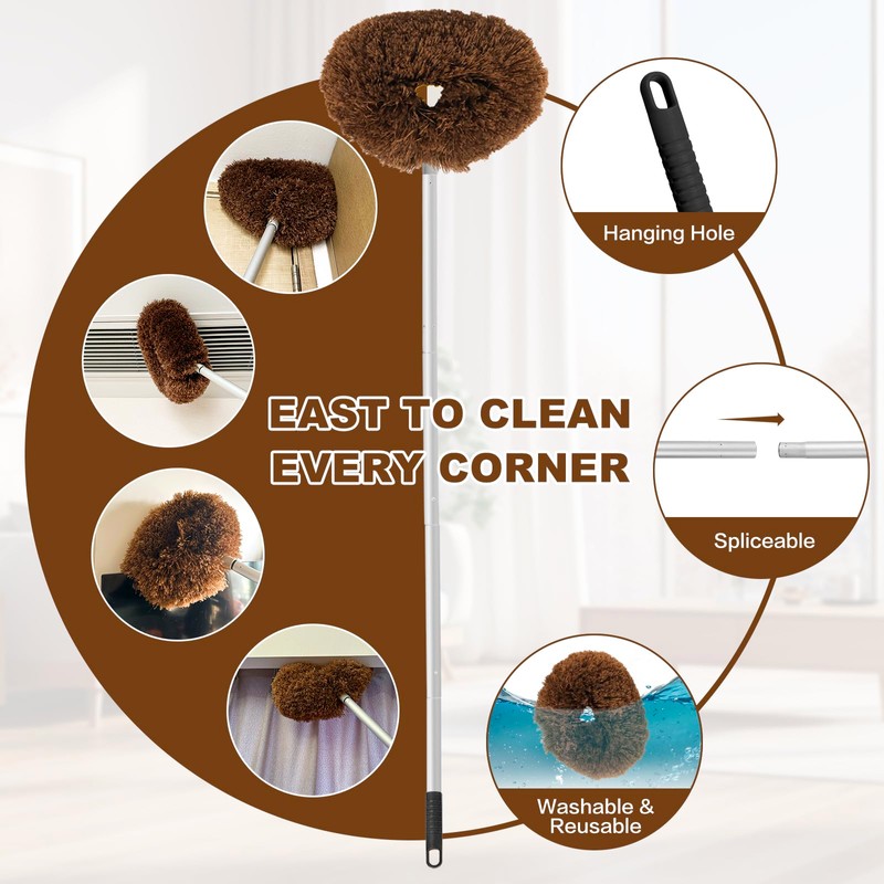 Ceiling Fan Cleaner Duster Reusable Microfiber Ceiling Fan Blade Cleaner