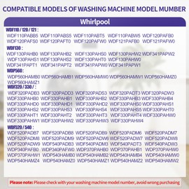 WDF520PADM9 WDF330PAHB4 WDF540PADM3 WDF330PAHW4 Dishwasher Circulation Pump