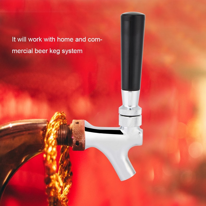 Brass Beer Faucet Tap Dispenser with Brush Dust Cover Beer