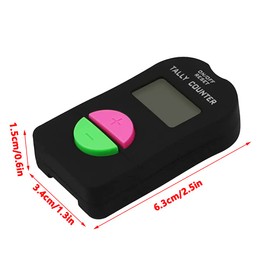 Golf Sports Counter, 2PCS Clicker Electronic Counter, Digital Hand Tally Counter, with Neck Lanyard Digital Hand Tally Counter, Electronic Add/Subtract Manual Clicker