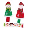 SHOWERORO Refrigerator Door Handle Covers Christmas Theme Snowman Pattern Easy