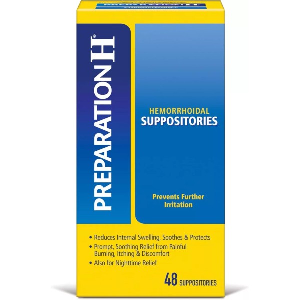 PREPARATION H Hemorrhoid Symptom Treatment 48 Suppositories