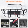CPOWACE Front Mesh Grille with LED Light Bar Compatible with
