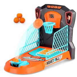 OLEOCA Tabletop Basketball Game – Mini Basketball Arcade for Kids, Fun Indoor Desk Games with Electronic Scoring, Basketball Toy for Boys & Girls, Skill-Building Game for Ages 3+