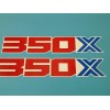 HONDA ATC350X 1986 TANK FENDER DECAL GRAPHIC SET (#*H30)
