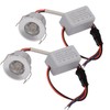 Scpopfer 2Pack 1W Mini Spotlights Recessed Ceiling Showcase Display Under-Cabinet