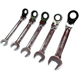 SK11 SGR-F5SET Flex Ratchet Wrench Set 0.4 - 0.7 inch (10 - 17 mm)