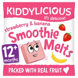 Kiddylicious Strawberry and Banana Smoothie Melts, 16 x 6g