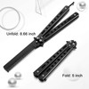 2 peines de mariposa de acero inoxidable plegables para entrenamiento