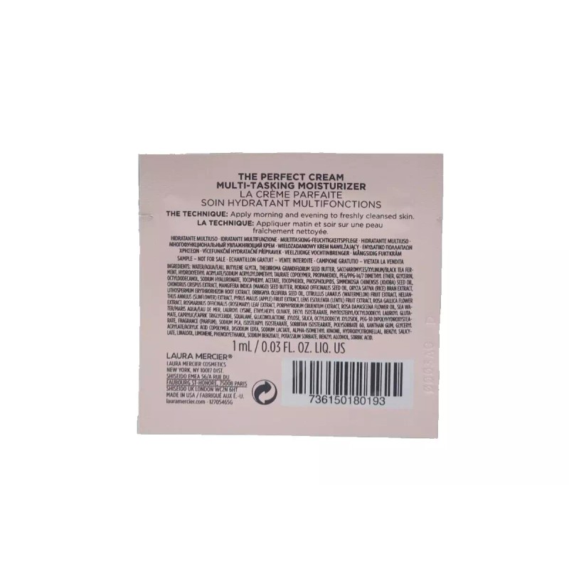 LAURA MERCIER THE PERFECT CREAM MOISTURIZER (50 PACKETTES) 0.03 OZ