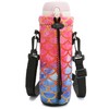 RICHEN Neoprene Water Bottle Carrier Bag with Adjustable Shoulder Strap,