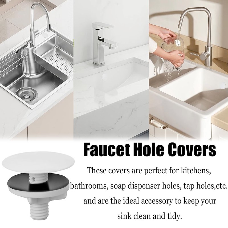 2 PCS Kitchen Sink Hole Covers 2 Inch Kitchen Sink