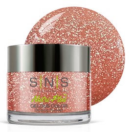 SNS Healthy Natural Nails SNS Nail Dip Powder, Gelous Color Dipping Powder - Golden Pheasant (Peach/Beige, Shimmer) - Long-Lasting Dip Nail Color Lasts up to 14 days - Low-Odor & No UV Lamp Required - 1 Oz