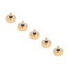 5 Pcs Professional Watch Crown Parts Gold Steel Wrist Watch