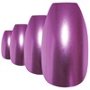 Bling Art False Nails Purple Metallic Ballerina Coffin 24 False