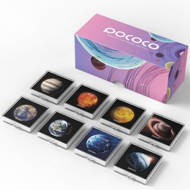 POCOCO Galaxy Star Projector for Bedroom with Replaceable Optical Film Discs (Immersive Planet)