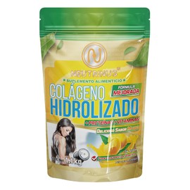 Colageno Hidrolizado con Proteinas y Vitaminas Sabor Mango - Suplemento para Piel, Huesos, Articulaciones y Musculos. 100% Natural. Neutrinus. 1.1 Kg.