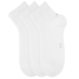 s.Oliver Unisex quarter socks, pack of 6, size: 39-42; colour: white (01), White (01)