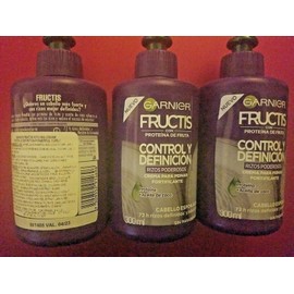 Garnier 3 PACK GARNIER  LEAVE IN CONDITIONER RIZOS PODEROSOS/ PROTEINA Y ACEITE DE COCO