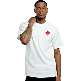 MADE IN CANADA Mens Premium Canada T-Shirt, Custom Limited Edition Tshirt Made in Canada, L3 (T-Shirt, White, S)