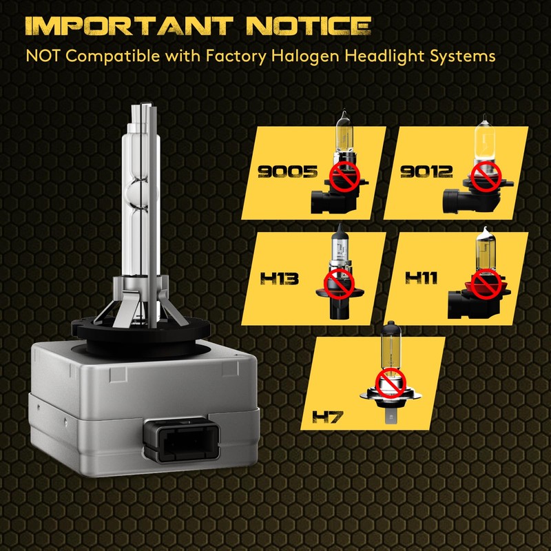 EASY EAGLE D3S HID Xenon Headlight Bulbs Fit for Jeep
